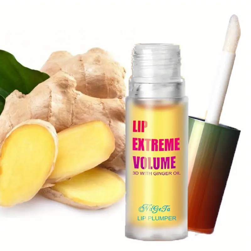 Radiant Ginger Mint Lip Plumper Oil Volumizing Serum For Smoother Fuller Lips Youthful Sexy Pout En 6