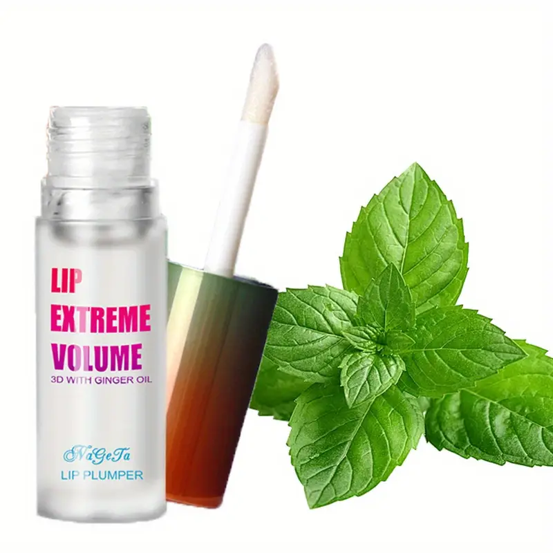 Radiant Ginger Mint Lip Plumper Oil Volumizing Serum For Smoother Fuller Lips Youthful Sexy Pout En 7