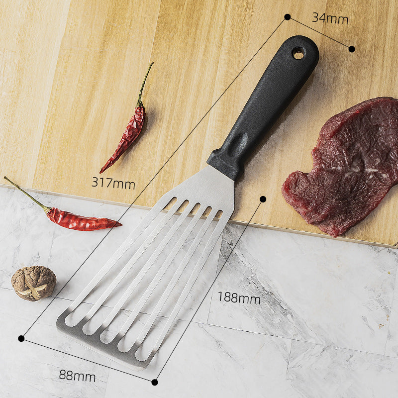 Nonslip Kitchen Frying Spatula Stainless Steel Turner Fish Spatula Slotted Leaky Shovel Cooking Too 4