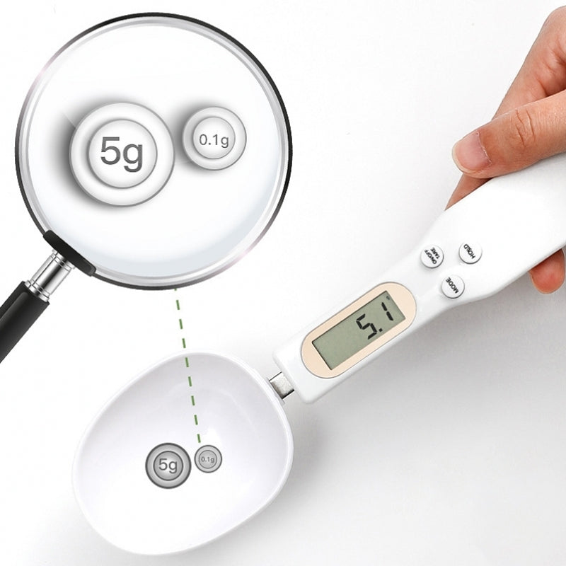 Electronic Weighing Spoon Scale Kitchen Tool, Digital LCD Measuring for Coffee, Flour, Baking, Powder, Food