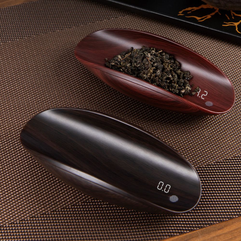 Digital Wood Texture Coffee Scale, Household Touch Sensor Tea Scale, Professional Accurate Kitchen Scale for Seasoning