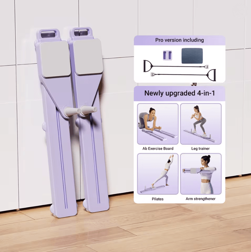 Portable Core and Leg Trainer Split Pilates Board for Home Gym