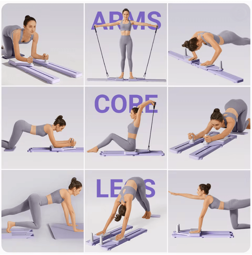 Portable Core And Leg Trainer Split Pilates Board For Home Gym 1