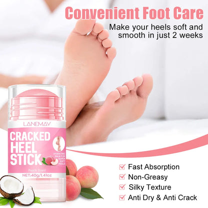 Moisturizing Cracked Cream for Heels Elbows Knees, Ultra Hydrating Foot Care, Softens Calluses, Dead Skin Removal