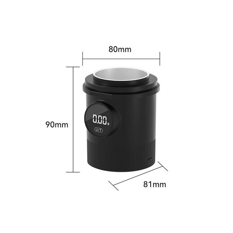 LCD Rechargeable Digital Weight Scale 500g, Electronic Coffee Weighing Tool, Accurate Scale for 58mm Espresso Handle