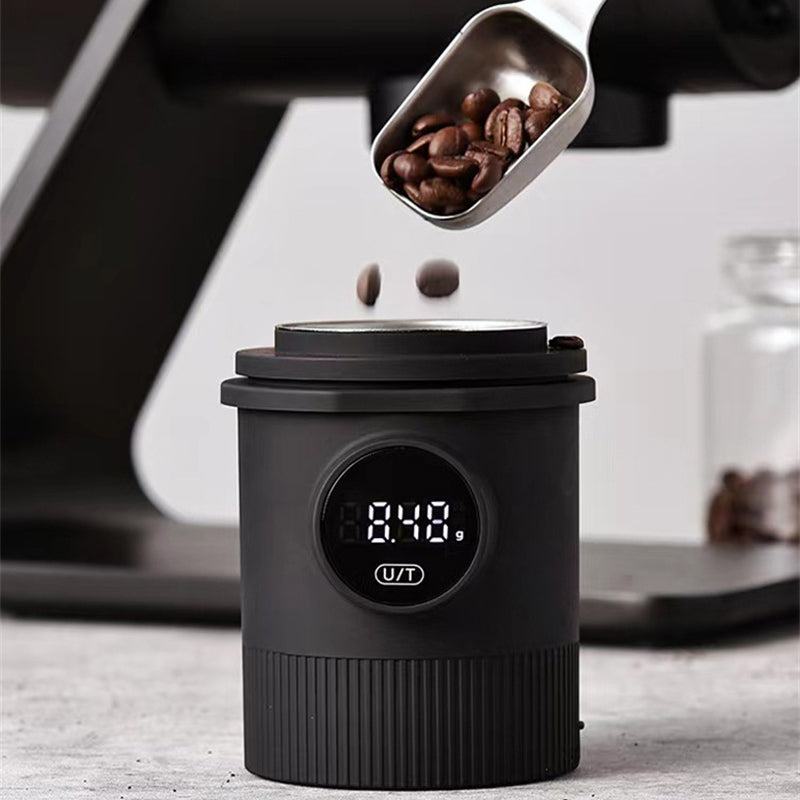 LCD Rechargeable Digital Weight Scale 500g, Electronic Coffee Weighing Tool, Accurate Scale for 58mm Espresso Handle