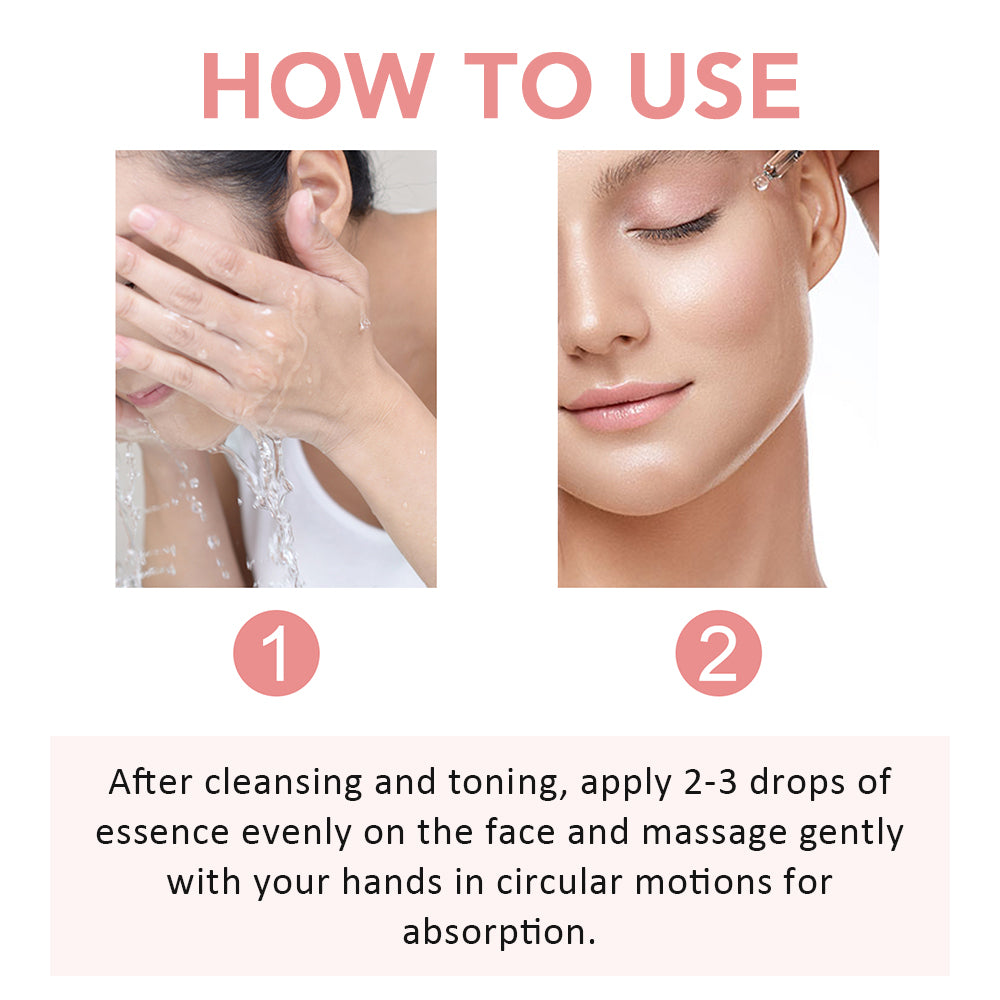 Niacinamide Facial Serum Hyaluronic Acid Vitamin B12 Essence Pore Minimizer Brightening Glowing Ski 4