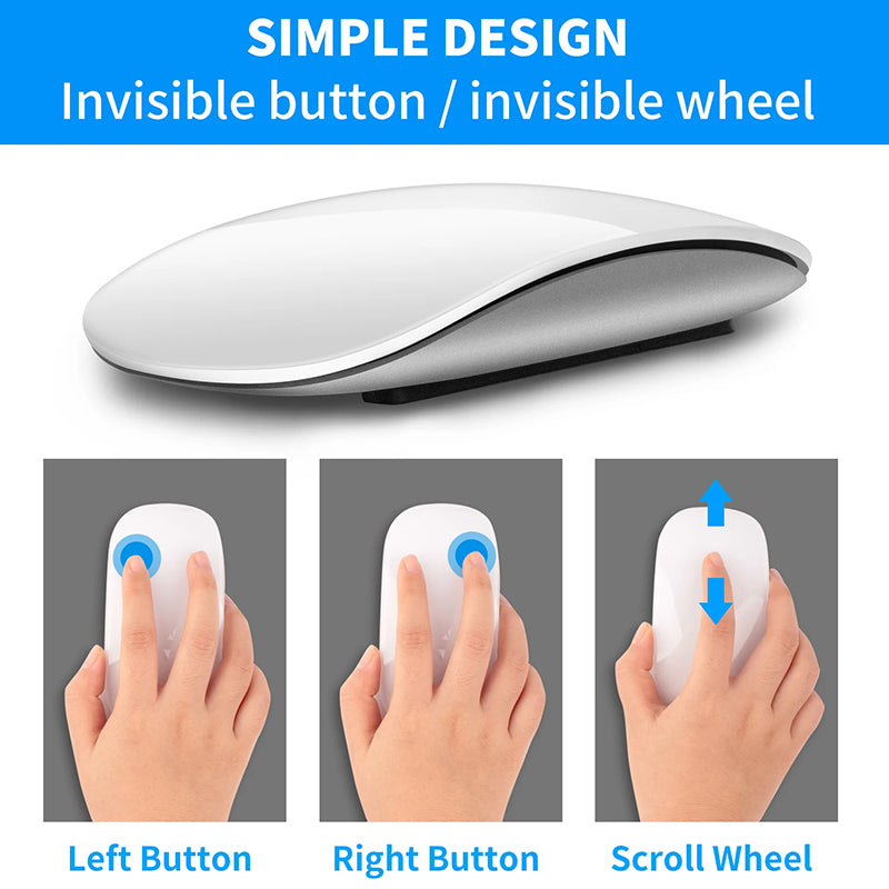 Silent Rechargeable Xiaomi Wireless Mouse, Ultra Light Type-C Charging Mouse for iPad Mac Ergonomic Office Use