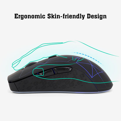 Xiaomi Wireless Bluetooth Mouse, Dual Mode 2.4G, Silent Office Mouse, Rechargeable, RGB Light for Laptop