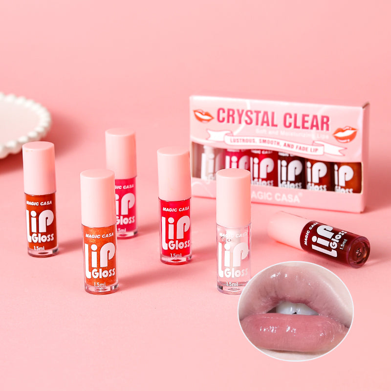 Water Gloss Jelly Lip Oil 6Piece Set Plumping Hydrating Base Long Lasting Moisture Lip Treatment Pr 3