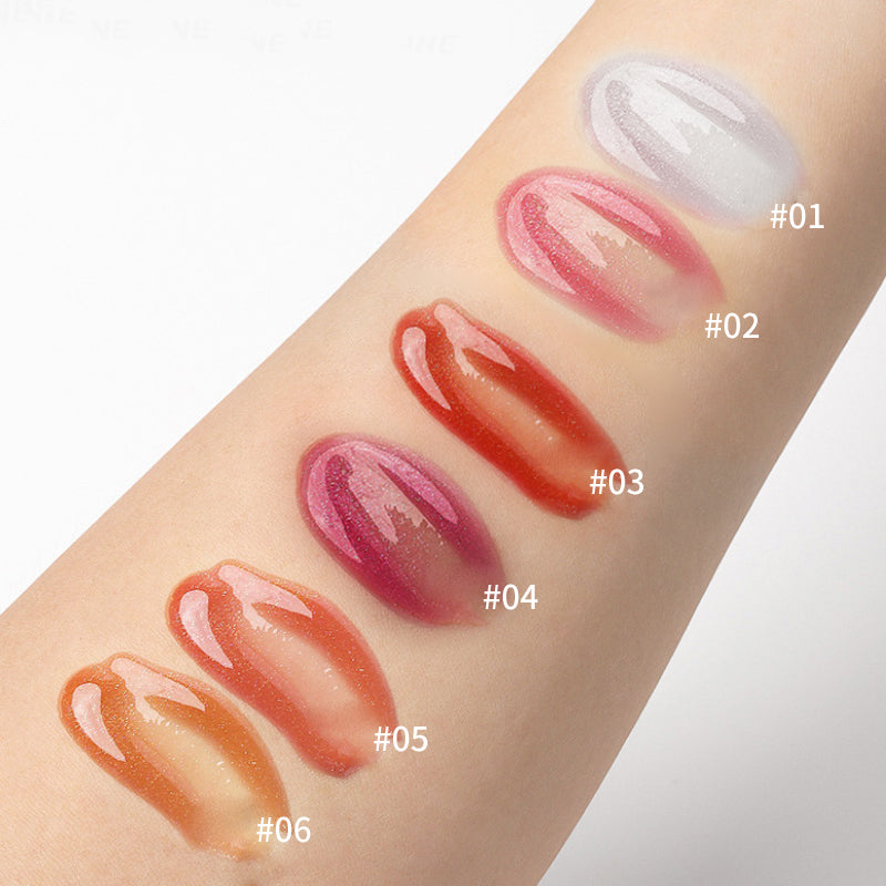 Water Gloss Jelly Lip Oil 6Piece Set Plumping Hydrating Base Long Lasting Moisture Lip Treatment Pr 5