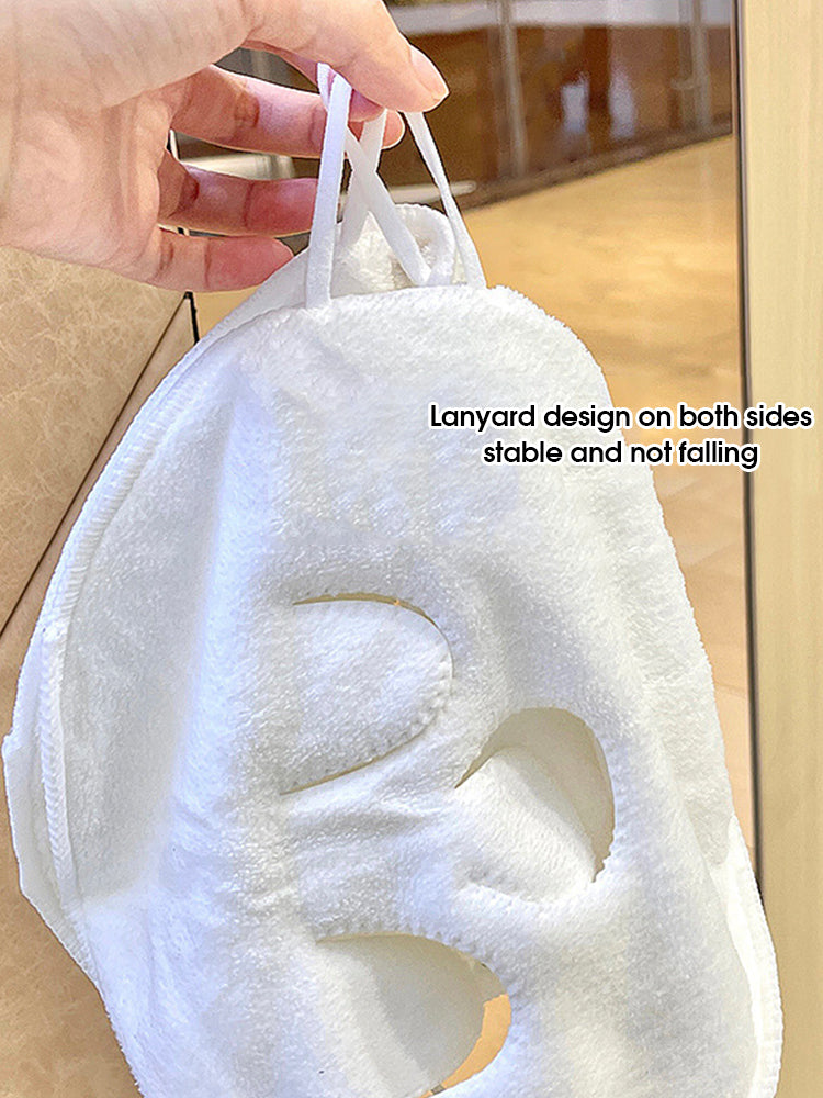 Skin Friendly Hot Compress Towel Hanging Ear Steam Heating And Cold Hot Compress Face Towel Wet Irr 1