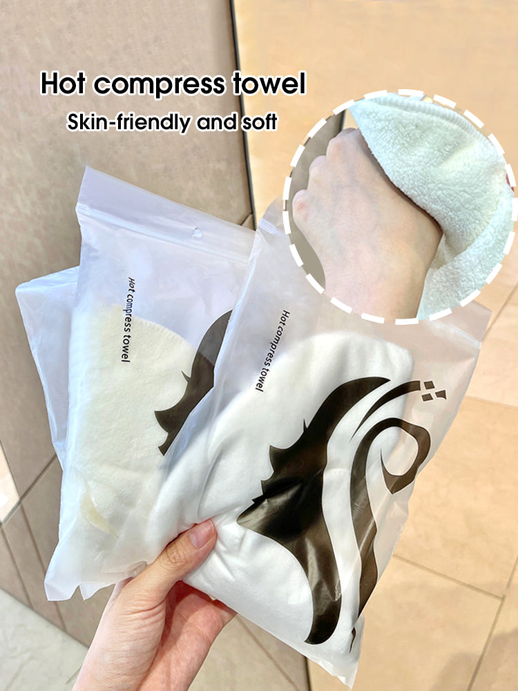 Skin Friendly Hot Compress Towel Hanging Ear Steam Heating And Cold Hot Compress Face Towel Wet Irr 3