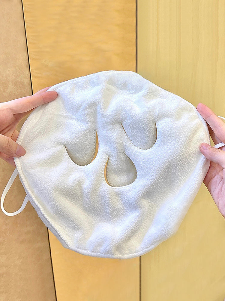 Skin friendly hot compress towel hanging ear, steam heating and cold hot compress face towel, wet irrigation therapy