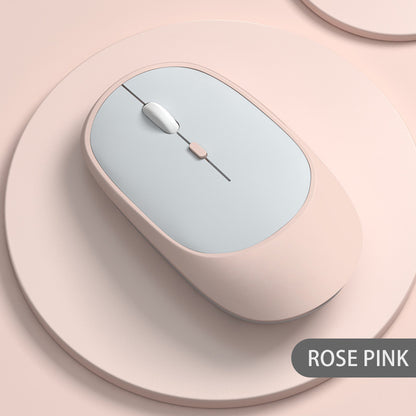 Ergonomic 2.4G Wireless Silent Mouse Bluetooth-Compatible, USB Rechargeable Mice, Adjustable DPI for Gaming and Office