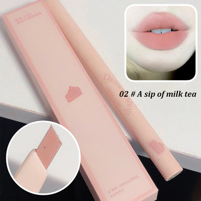 Dessert Lip Liner, Automatic Rotating Lipstick Pen, Waterproof Lasting No Color Outline Lip Definer, Smooth Precision