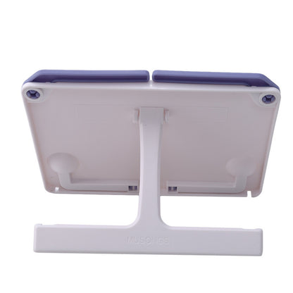Portable Reading Stand & Cookbook Holder, Folding Recipe Shelf, Bookend Organizer for Music Scores, Tablets, and Books