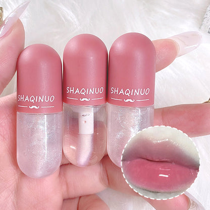 Capsule Lip Honey Kit Moisturizes Mirror Surface Sparkling Transparent Glass Lip Oil Hydrating Clea 5
