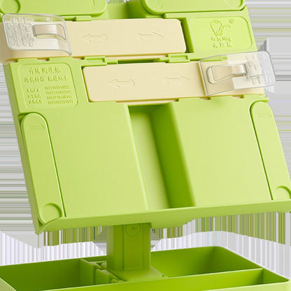 Adjustable Liftable Reading Rack, Large Capacity Book Holder with Pencil Case Base Reading Storage Artifact for Books