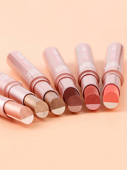 Waterproof Gradient Eyeshadow Stick TwoColor Pen Sweatproof Pearlescent Fine Shine Smudge Free Long 1