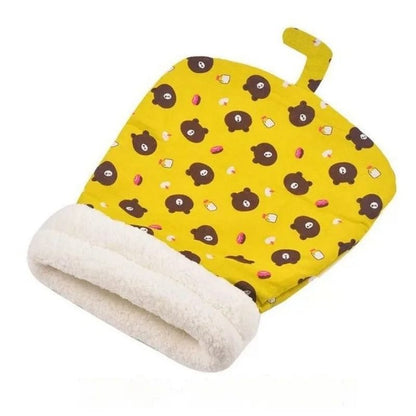 Warm Winter Cat Cave Bed With Removable Cushion 9