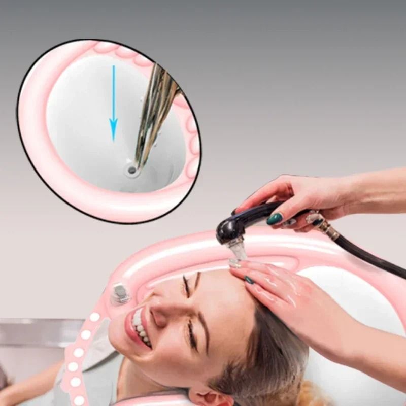 Inflatable Portable Shampoo Basin For Hair Washing With Foldable Design For Elderly And Home Care U 2