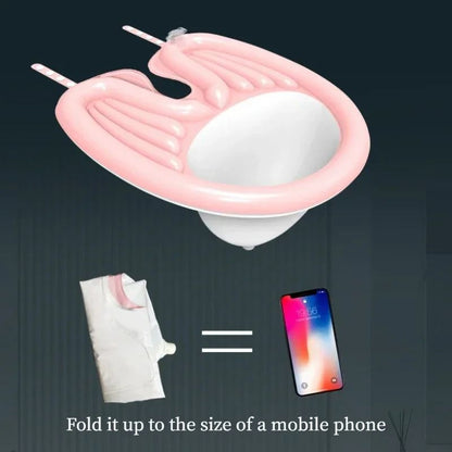 Inflatable Portable Shampoo Basin For Hair Washing With Foldable Design For Elderly And Home Care U 4