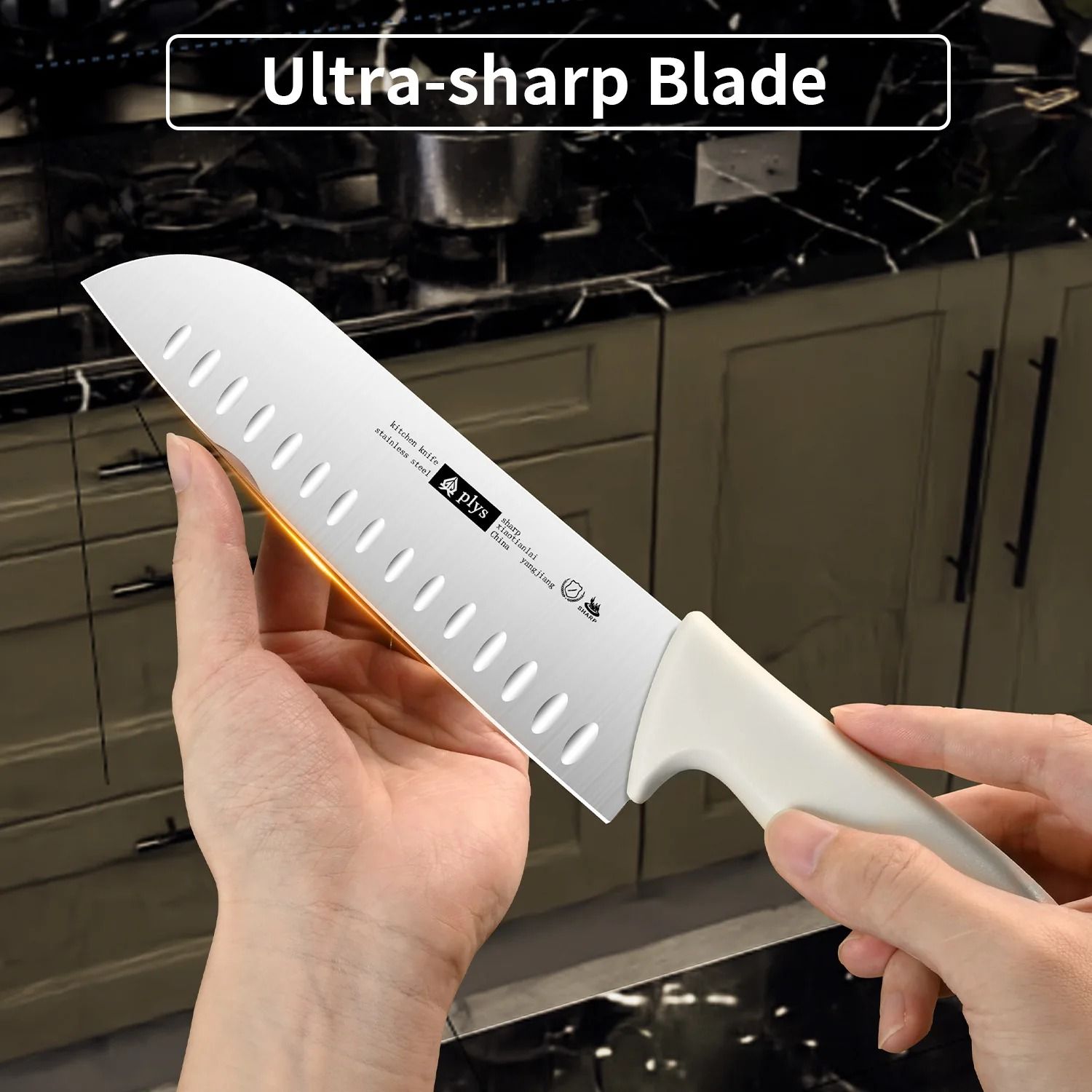 Precision Stainless Steel Chef Knife for Home Kitchen Cooking