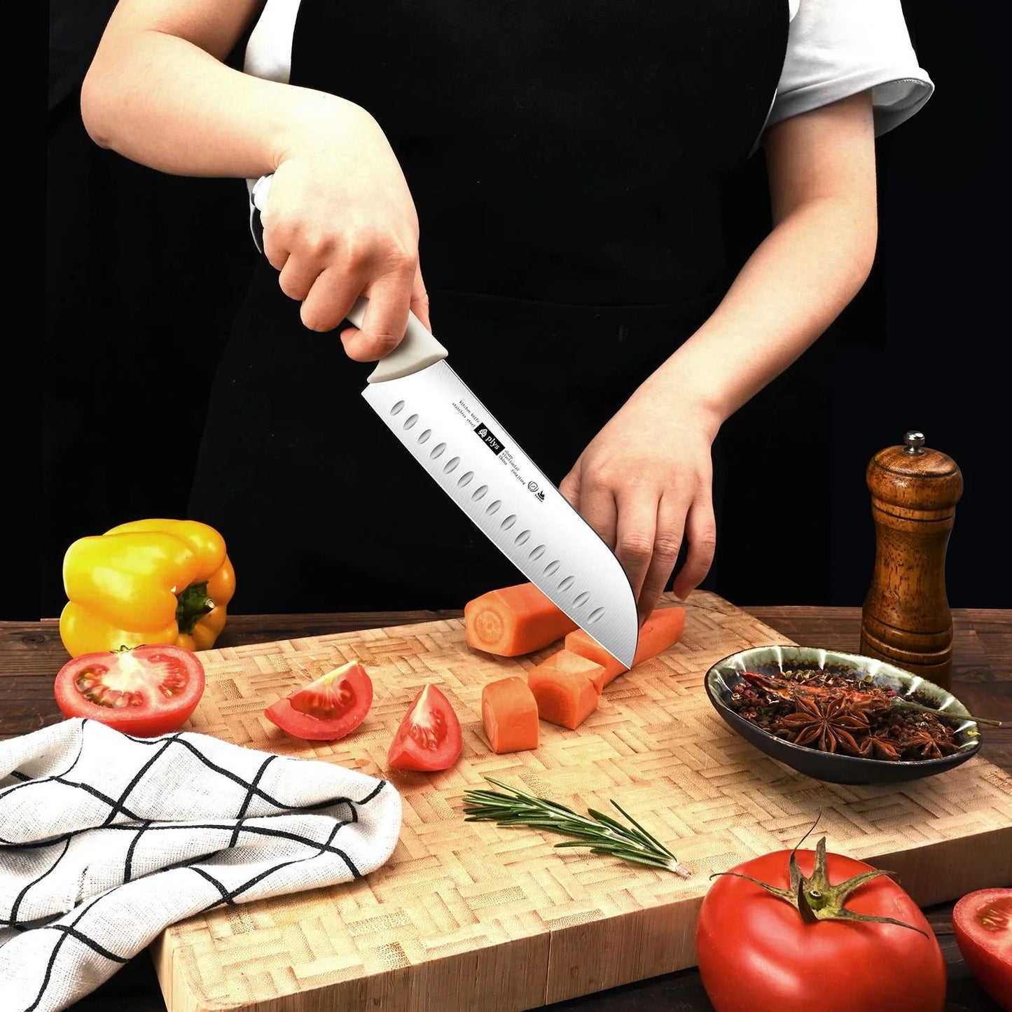 Precision Stainless Steel Chef Knife For Home Kitchen Cooking 2