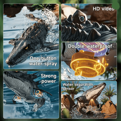 Aqua Mosasaurus RC Spray Water Dino Boat 1