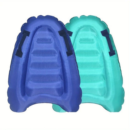 Inflatable Floating Bed Oxford Cloth Water Lounger Surfboard Style Pool Float for Lake Beach and Swimming Fun