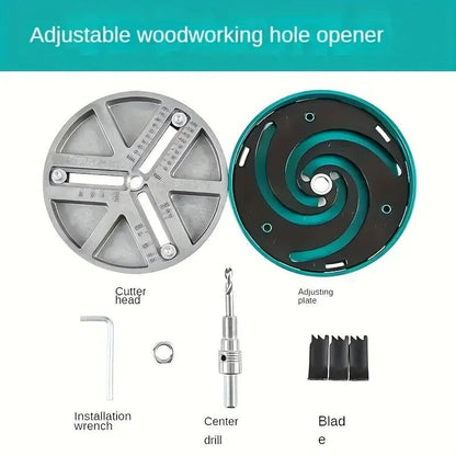 Adjustable Multifunction Hole Opener Drill Tool For Wood Drywall Plastic And Metal Plate Punching 6