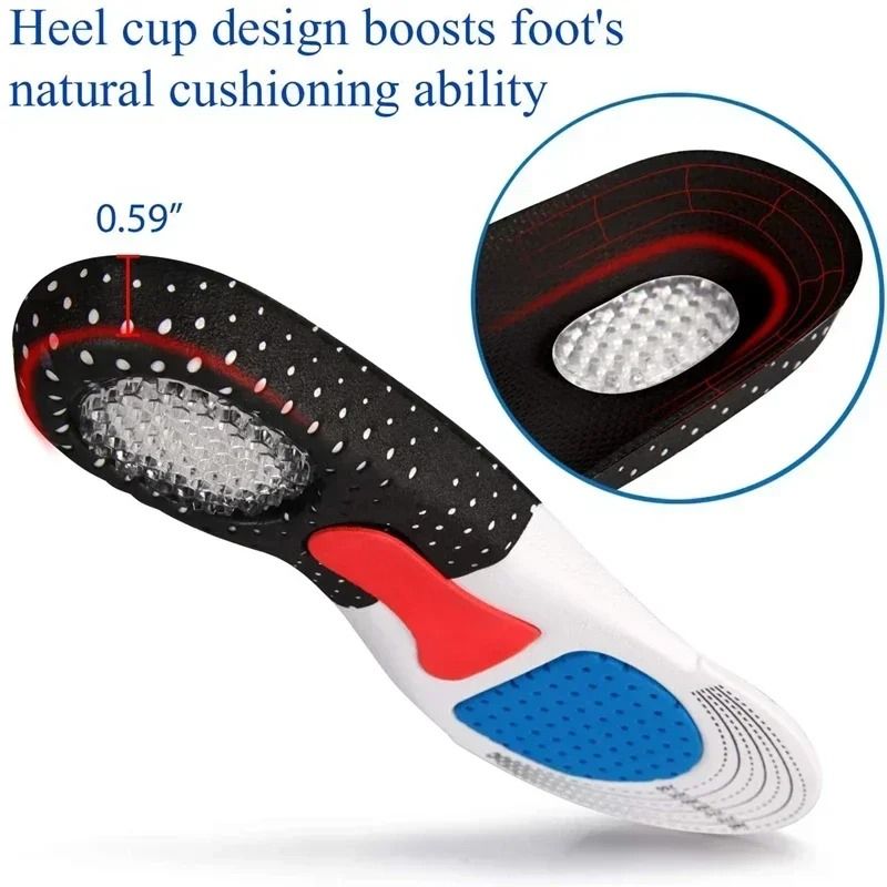 6 Pack Orthopedic Silicone Insoles For Arch Support And Shock Absorption Comfort For Running Or Pla 2