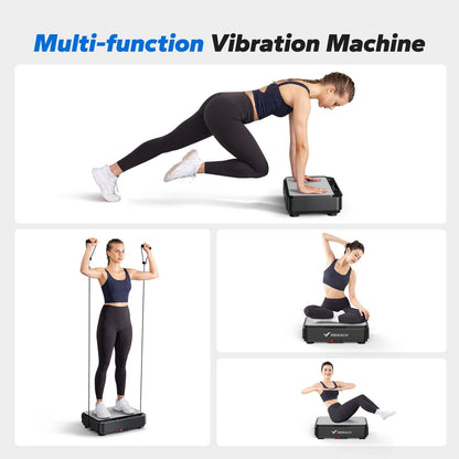 MERACH Vibration Plate Exercise Machine For Lymphatic Drainage Pain Relief Sleep Support And Weight 3