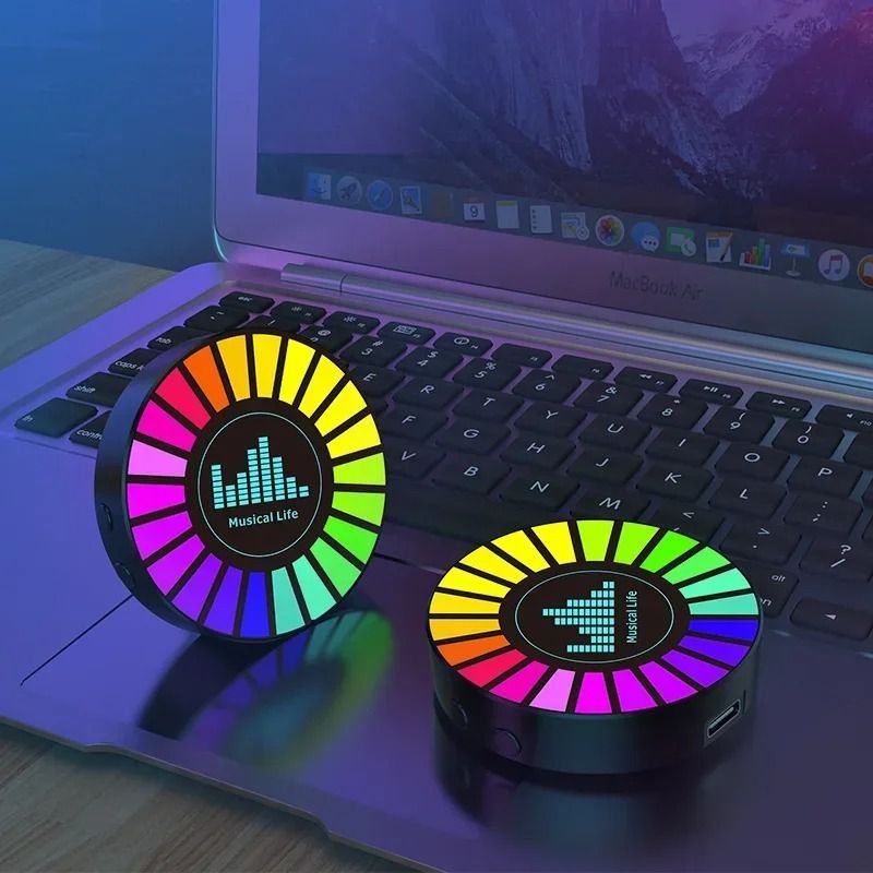Aromatherapy Magnetic Pickup Lamp with RGB Light Rechargeable Air Freshener for Car or Room Decor