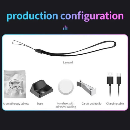 Aromatherapy Magnetic Pickup Lamp With RGB Light Rechargeable Air Freshener For Car Or Room Decor 5