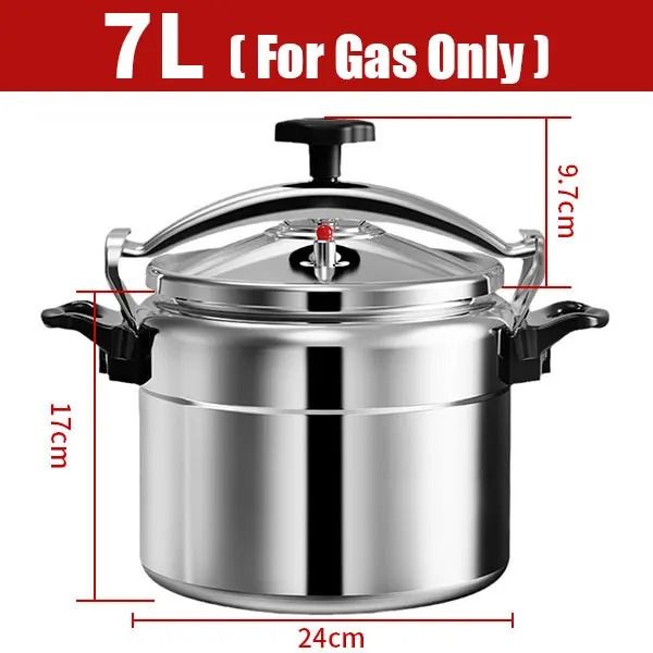 Heavy Duty Aluminum Pressure Cooker 3L 5L 7L Explosion Proof Pot For Gas Stove Cooking Fast Heat Di 8