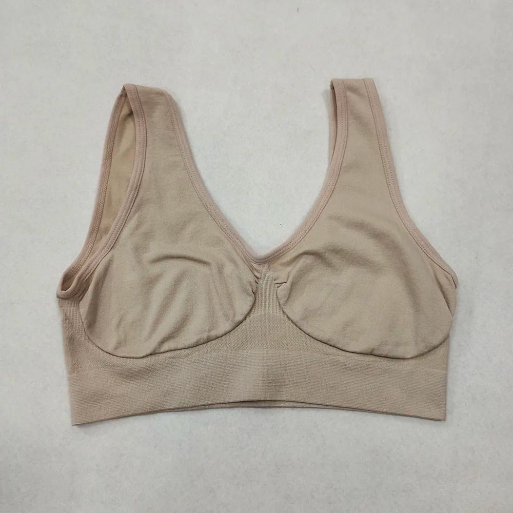 Womens Wireless Sleep Bralette Yoga Sports Bra Vest With No Padding Plus Size Soft Underwear Top Fo 11