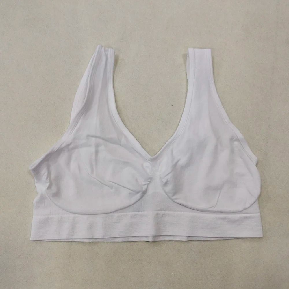 Womens Wireless Sleep Bralette Yoga Sports Bra Vest With No Padding Plus Size Soft Underwear Top Fo 14