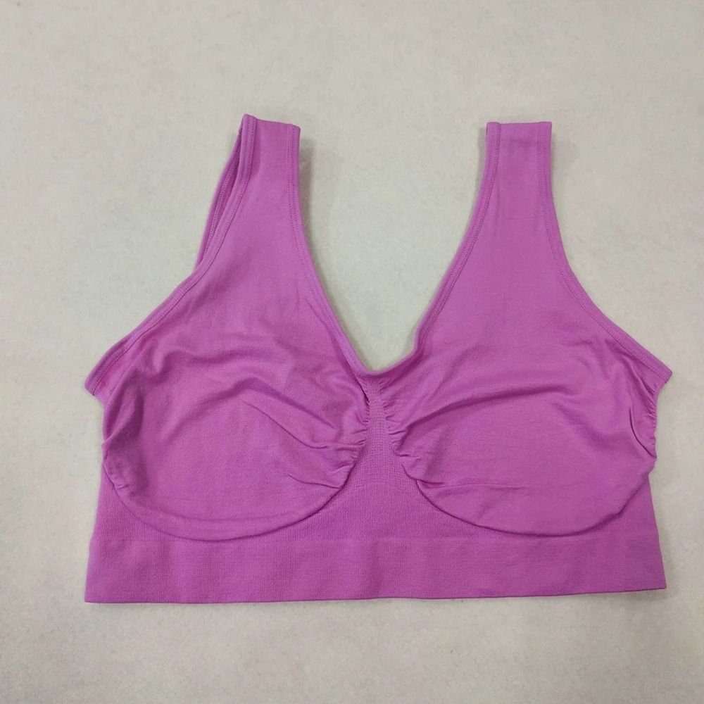 Womens Wireless Sleep Bralette Yoga Sports Bra Vest With No Padding Plus Size Soft Underwear Top Fo 5