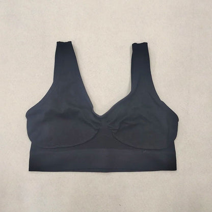 Womens Wireless Sleep Bralette Yoga Sports Bra Vest With No Padding Plus Size Soft Underwear Top Fo 7