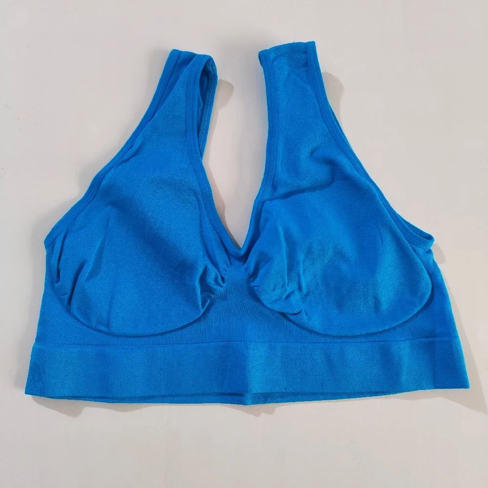 Womens Wireless Sleep Bralette Yoga Sports Bra Vest With No Padding Plus Size Soft Underwear Top Fo 8