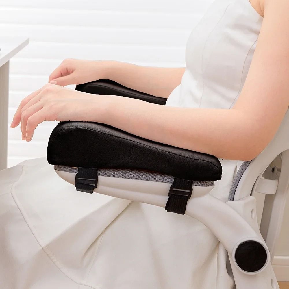 Memory Foam Chair Armrest Pads with Elbow Support for Office Desk Chairs and Gaming Seats