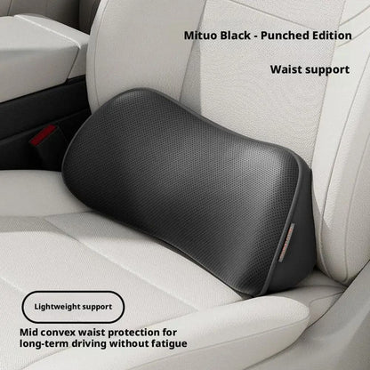 Car Lumbar Support Cushion Breathable Memory Foam Back Pillow for Seat and Office Chair Comfort
