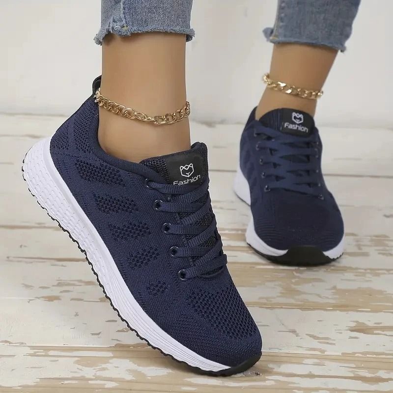 Womens Mesh Casual Platform Sneakers Breathable Lightweight Trainers For Walking Sports And Daily W 2