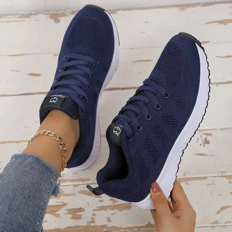 Womens Mesh Casual Platform Sneakers Breathable Lightweight Trainers For Walking Sports And Daily W 11