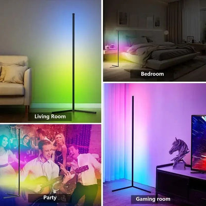 RGB Color Changing Floor Lamp With Music Sync Standing Light For Bedroom Living Room Ambience And M 5