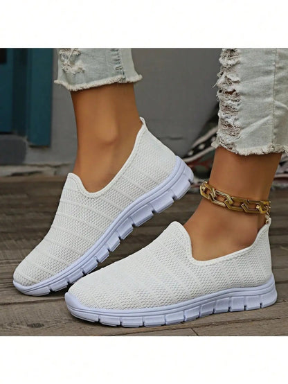 Womens Slip On Mesh Sneakers Summer Casual Lightweight Walking Loafers With Soft Sole And Breathabl 9