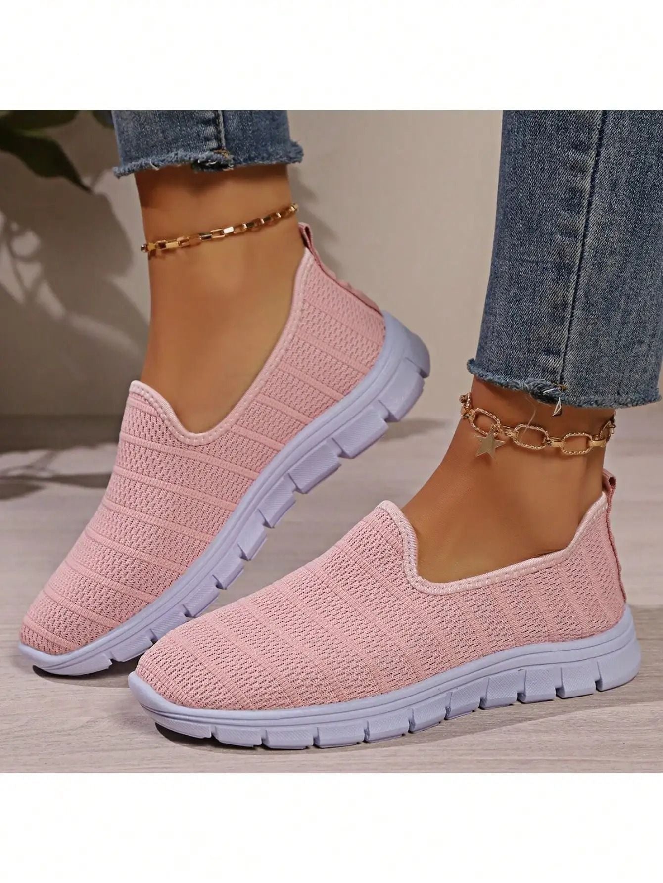 Womens Slip On Mesh Sneakers Summer Casual Lightweight Walking Loafers With Soft Sole And Breathabl 8