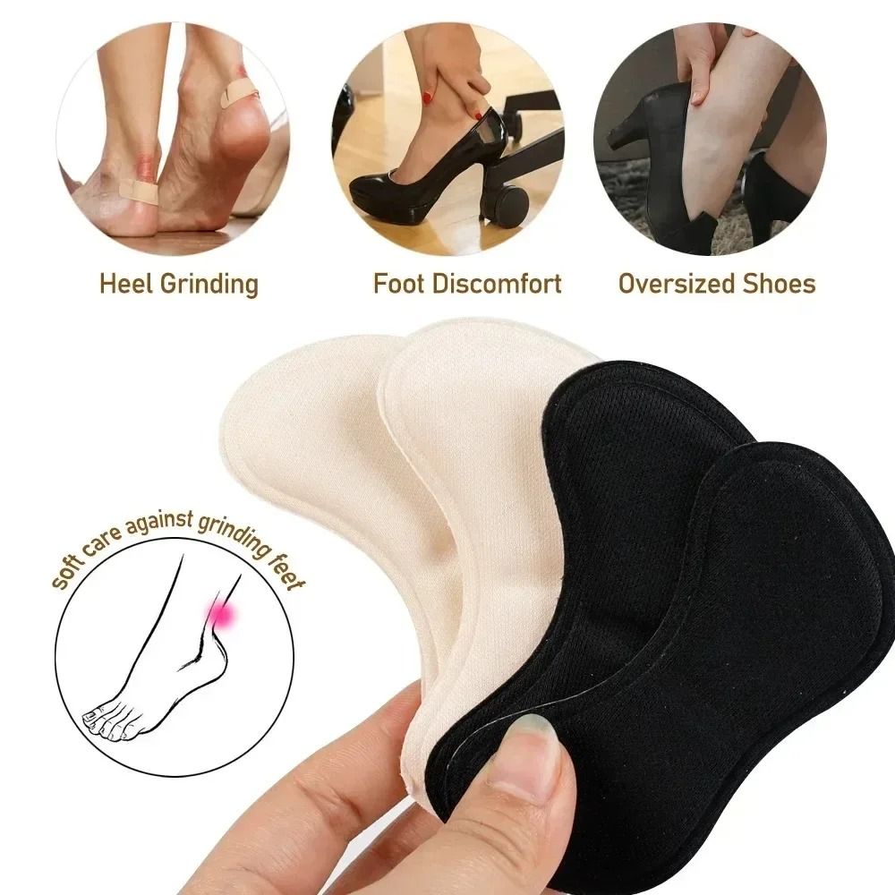 Heel Protector Insoles Adhesive Cushion Pads AntiWear Shoe Insert For Pain Relief And Foot Comfort  2